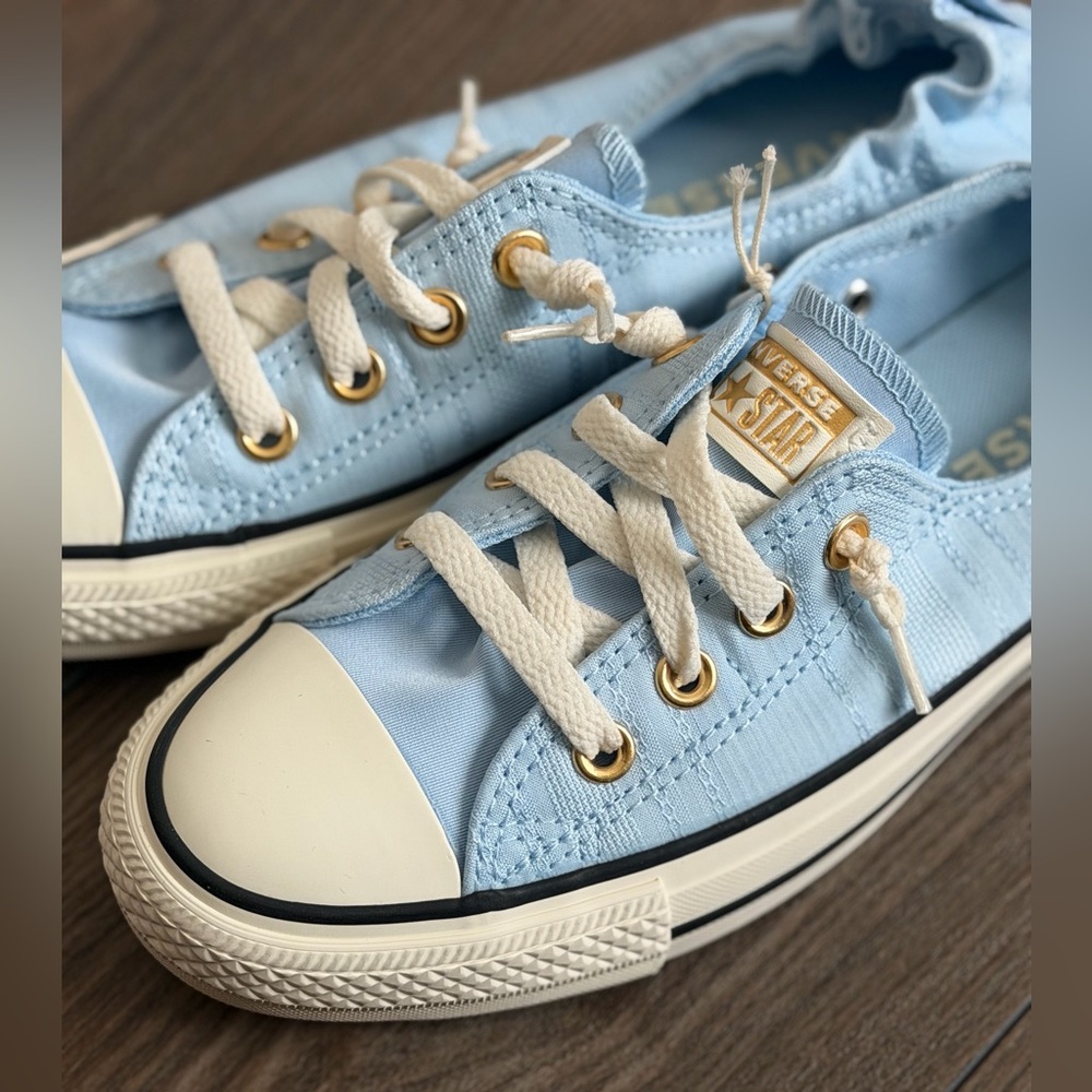 Converse Sky Blue Shoreline Slip-on Sneakers - Picture 2 of 11